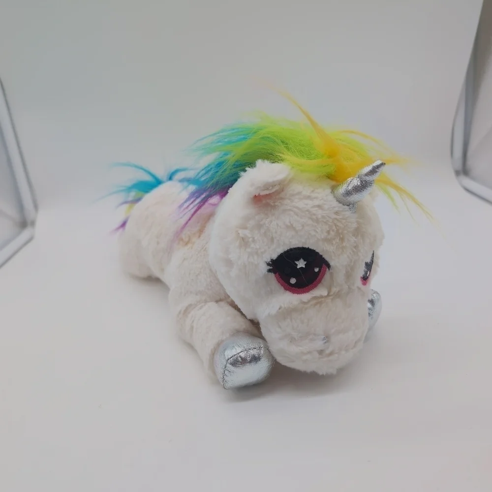 Plush Unicorn Toy with Rainbow Mane Stuffie Stuffed Animal
